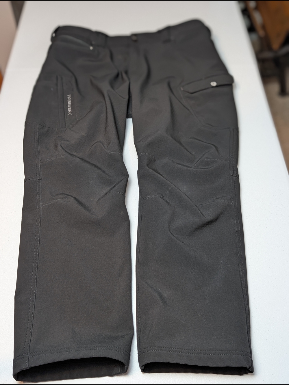 TRUEWERK T3 WerkPant Men’s 38x30 Black Fleece Lined Work Pants